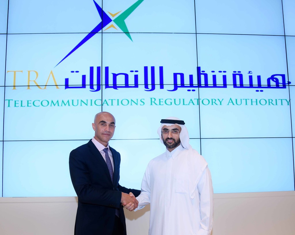 Rabih Dabboussi, Managing Director, Cisco, UAE with Saeed Belhoul, Director of e-Government Operations Department, TRA.